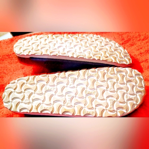 Birkenstock Blue colbalt leather size 8 sandals with double design straps - Picture 9 of 9